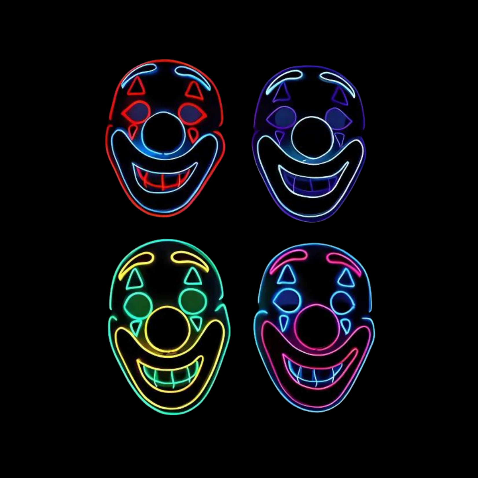 Mask Clown Neon Light