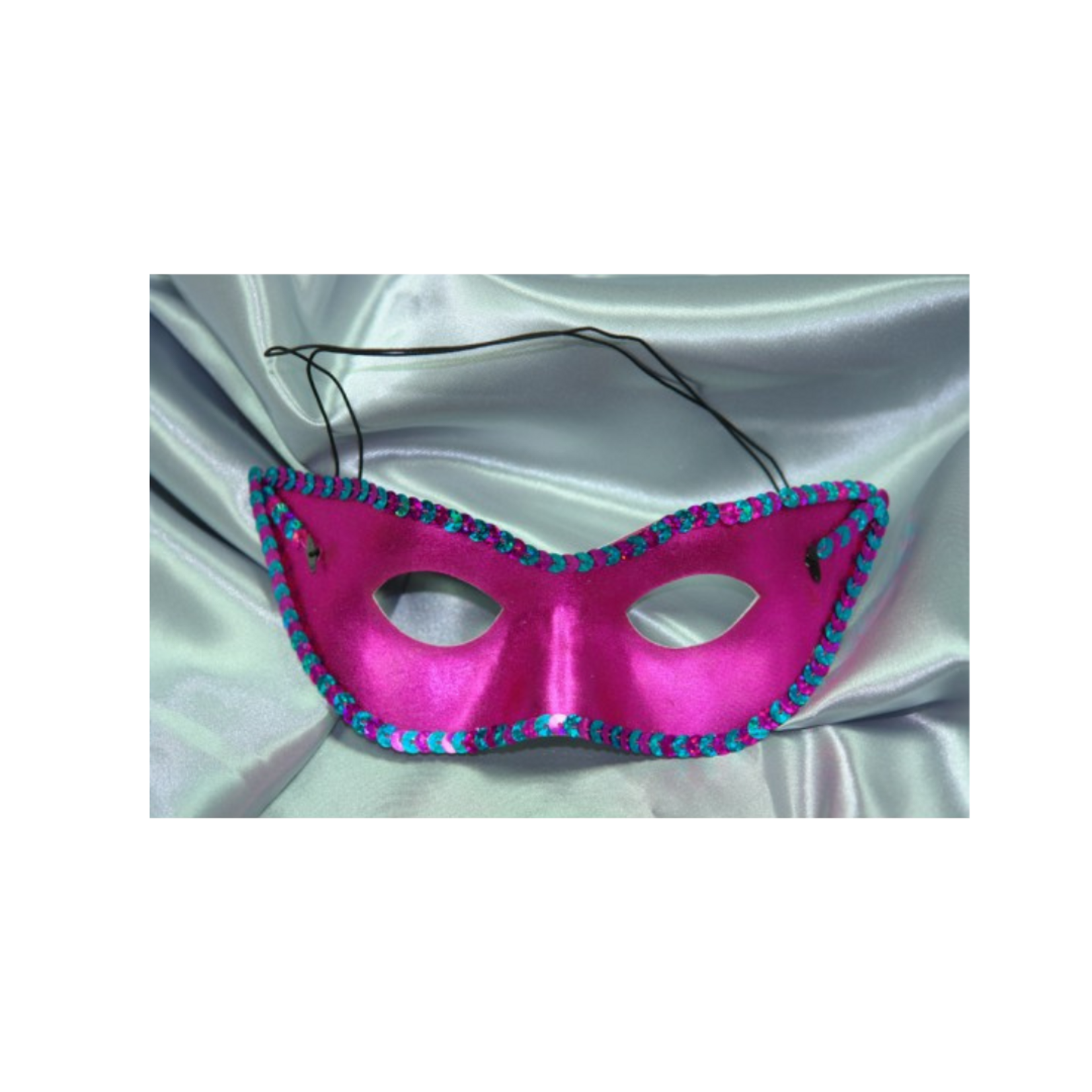Party Eye masks with Sequin edging Silver