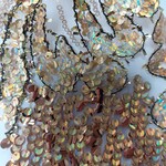 Poly Mesh with Embroidery spangle Lace 49-51 Inches (yard) Gold