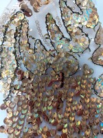 Poly Mesh with Embroidery spangle Lace 49-51 Inches (yard) Gold