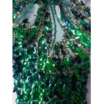 Poly Mesh with Embroidery spangle Lace 49-51 Inches (yard) Green