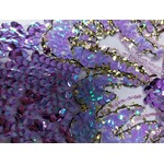 Poly Mesh with Embroidery spangle Lace 49-51 Inches (yard) Lilac