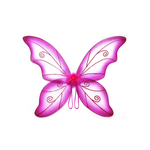 Wild Fairy Wings Adult 34" x 24"  Fuchsia