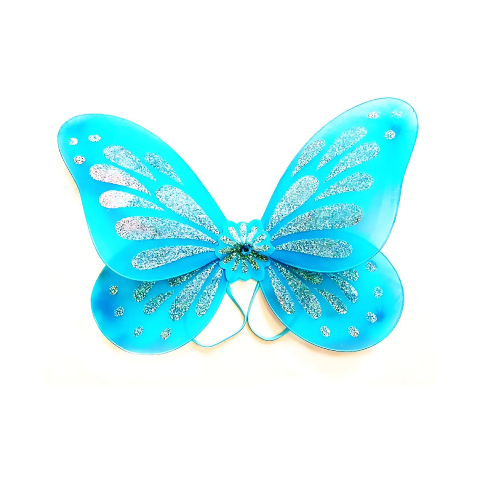 18"Butterfly Wing  Glitter Blue