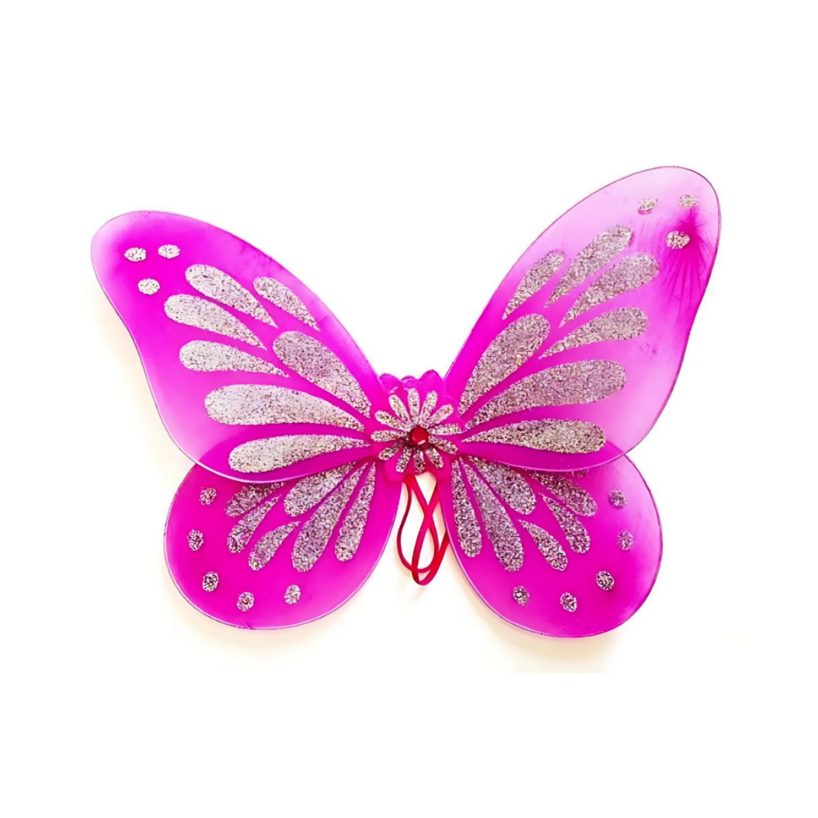 18"Butterfly Wing Glitter Fuchsia