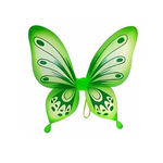 Butterfly Wing Green