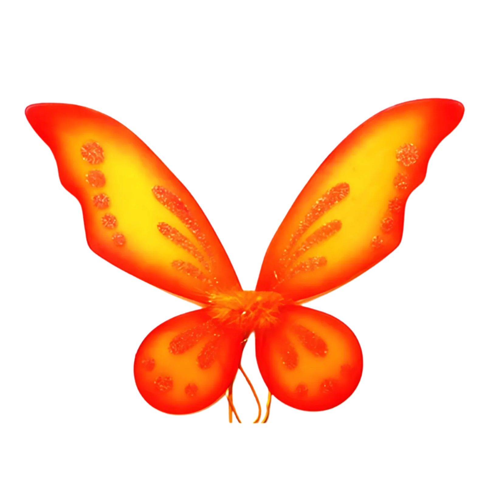 Pixie Tinkle Bell Wing 23" x 18" Orange