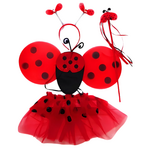 Red Lady Bug  TuTu  Set of 4