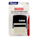 BAZIC Received Self Inking Rubber Stamp (red ink)