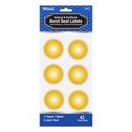 Bazic 2" Gold Foil Notary/Certificate Seal Label (42/pack)