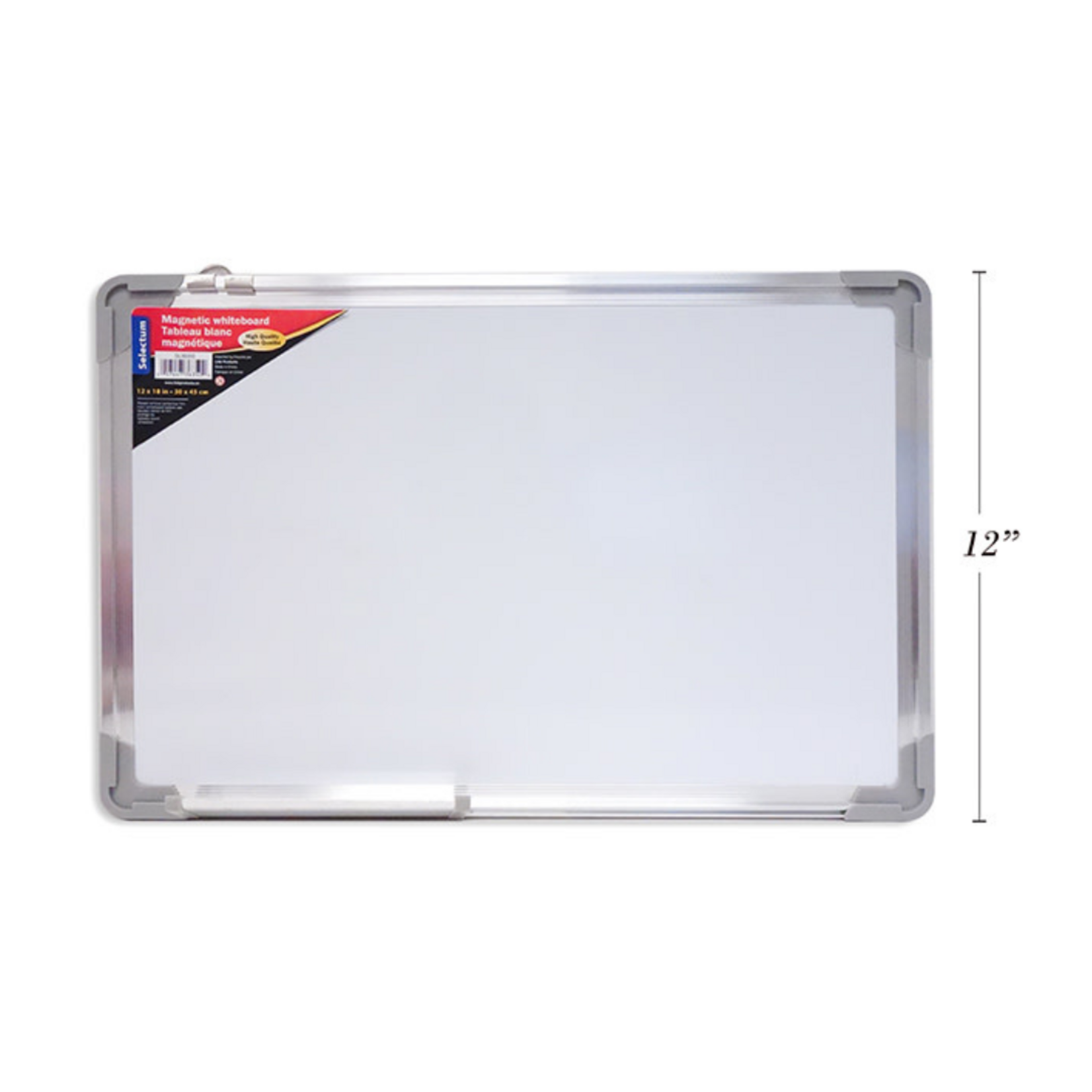 Magnetic Whiteboard 11.8x17.7 Inches with Tray, Double Sided