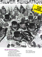 Sensation Party Kit For 100 People Silver