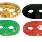 Metallic Domino Mask (Each) Assorted