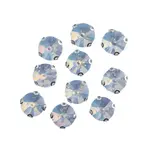 Crystal Lane DIY Sew on Rhinestone 10mm Silver/Blue Opal 20pcs