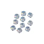 Crystal Lane DIY Sew on Rhinestone 10mm Silver/Blue Opal 20pcs