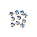 Crystal Lane DIY Sew on Rhinestone 10mm Silver/Crystal Satin 20pcs