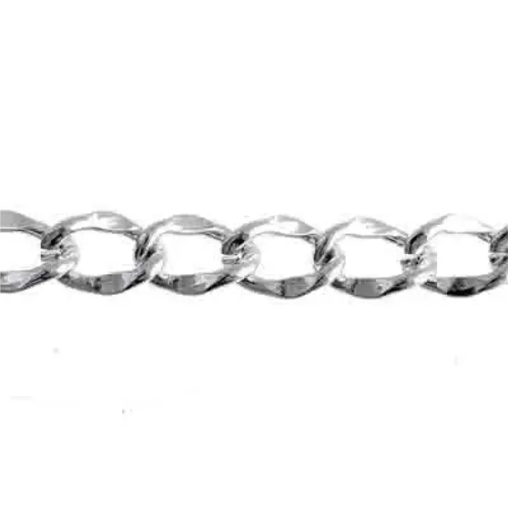 Aluminium Chain 25M/Spool 16.4x12.2mm - Silver