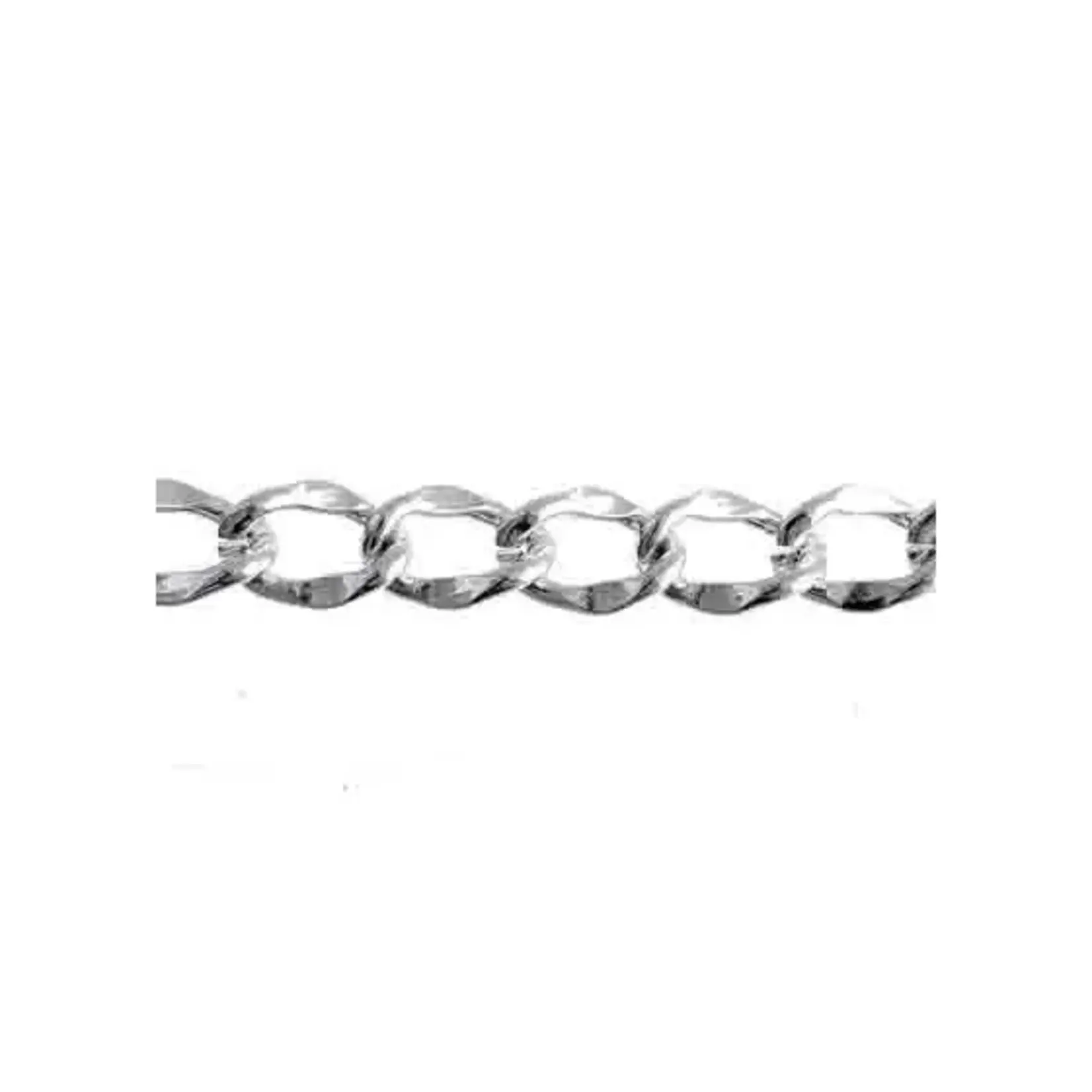 Aluminium Chain 25M/Spool 16.4x12.2mm - Silver