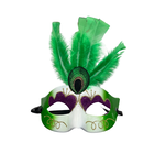 Peacock Masquerade Mask - Green