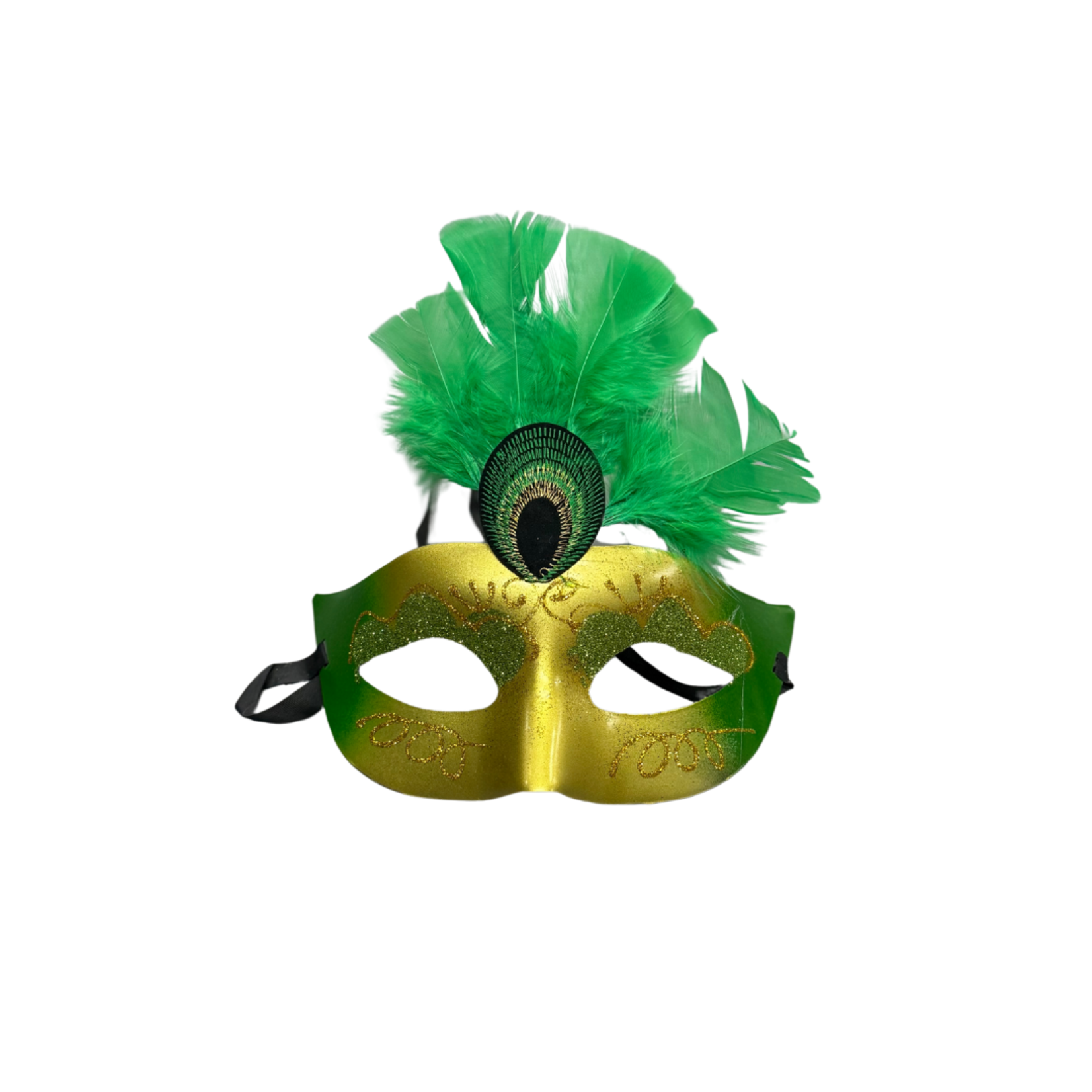 Peacock Masquerade Mask - Green