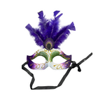 Peacock Masquerade Mask - Purple