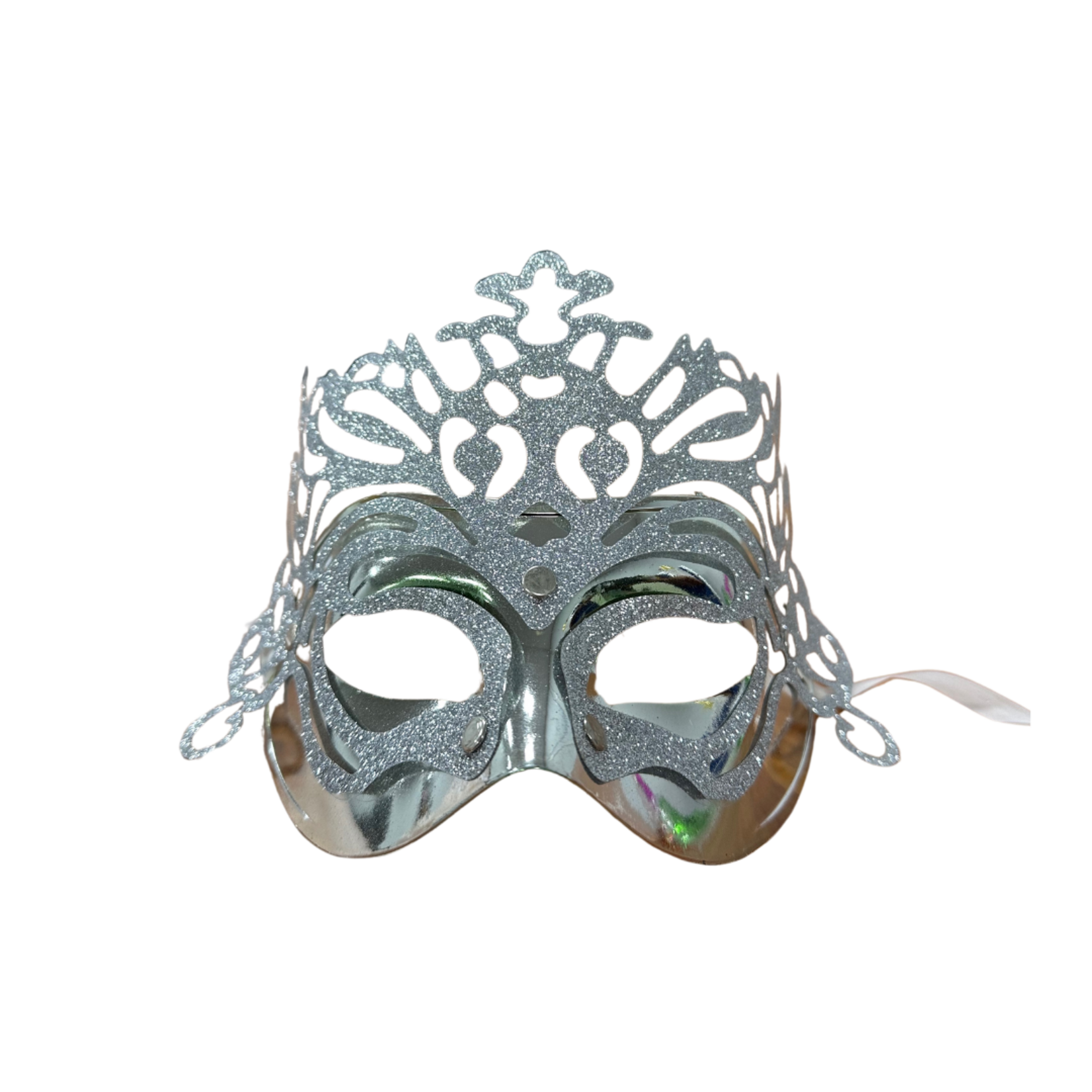 Elegant Masquerade Mask - Silver