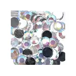 Acrylic Round Flat Back Rhinestones 10mm Crystal AB 500pcs
