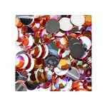 Acrylic Round Flat Back Rhinestones 10mm Orange AB 500pcs