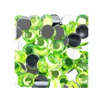 Acrylic Round Flat Back Rhinestones 10mm Peridot 500pcs