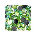 Acrylic Round Flat Back Rhinestones 10mm Peridot AB 500pcs