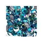 Acrylic Round Flat Back Rhinestones 10mm Turquoise AB 500pcs
