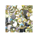 Acrylic Round Flat Back Rhinestones 10mm Yellow AB 500pcs