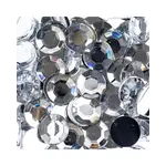 Acrylic Round Flat Back Rhinestones 12mm Crystal 400pcs