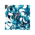 Acrylic Round Flat Back Rhinestones 12mm Aqua 400pcs