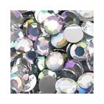Acrylic Round Flat Back Rhinestones 12mm Crystal AB 400pcs