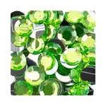 Acrylic Round Flat Back Rhinestones 12mm Peridot 400pcs