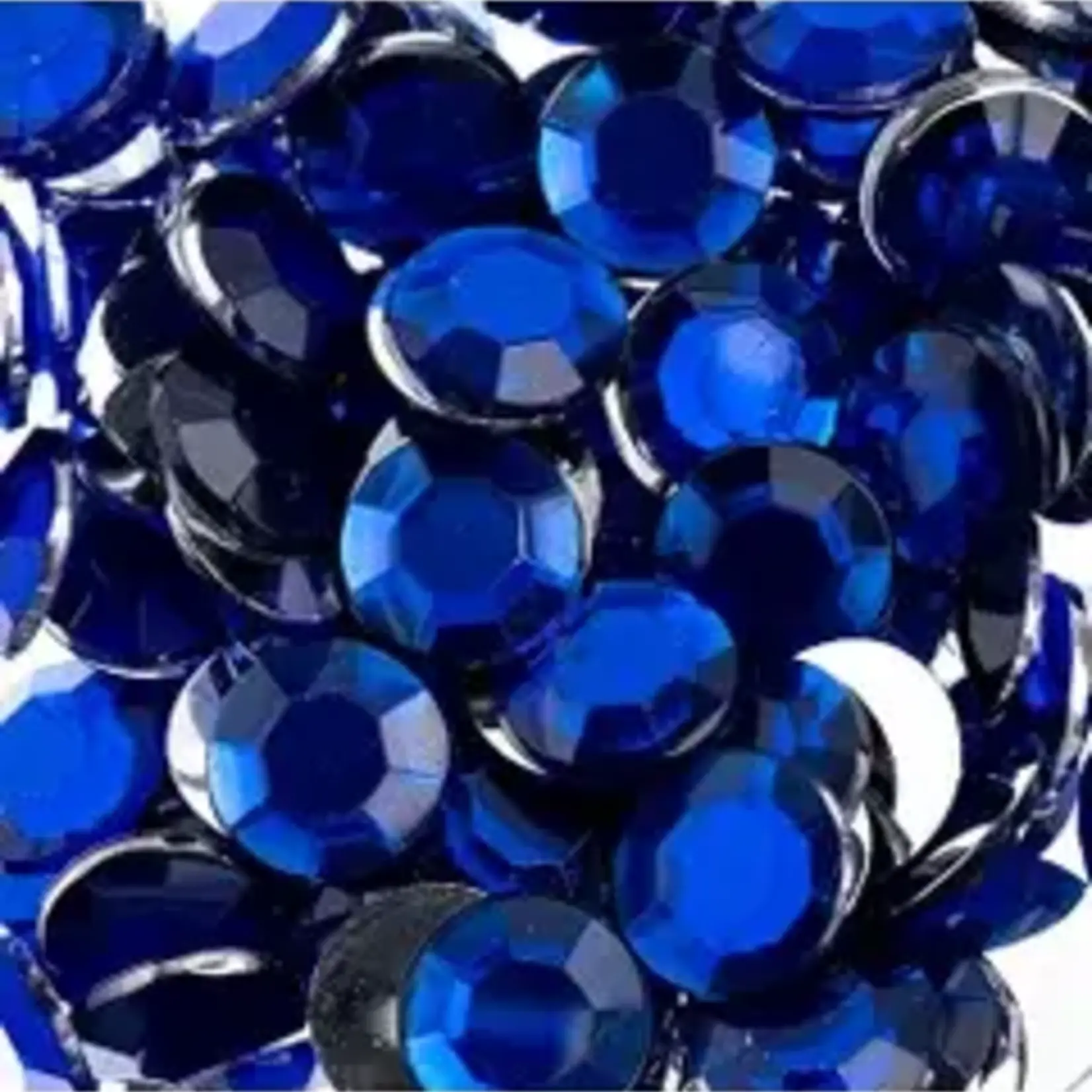 Acrylic Round Flat Back Rhinestones 12mm Royal Blue 400pcs
