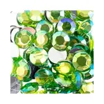 Acrylic Round Flat Back Rhinestones 12mm Peridot AB 400pcs