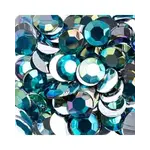 Acrylic Round Flat Back Rhinestones 12mm Turquoise AB 400pcs