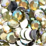Acrylic Round Flat Back Rhinestones 12mm Yellow AB 400pcs