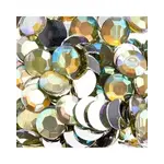 Acrylic Round Flat Back Rhinestones 12mm Yellow AB 400pcs