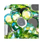 Acrylic Round Flat Back Rhinestones 16mm Peridot AB 200pcs