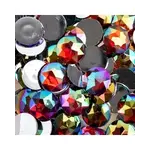 Acrylic Round Flat Back Rhinestones 20mm Red AB 200pcs