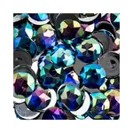 Acrylic Round Flat Back Rhinestones 20mm Royal Blue AB 200pcs