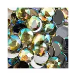 Acrylic Round Flat Back Rhinestones 20mm Yellow AB 200pcs