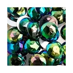 Acrylic Round Flat Back Rhinestones 25mm Green AB 100pcs