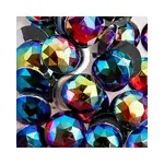 Acrylic Round Flat Back Rhinestones 25mm Red AB 100pcs