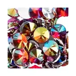 Acrylic Rivoli Flat Back Rhinestones 14mm Red AB 200pcs