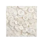 Nutton but Buttons130g Tube Mixed sizes Resin White