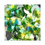 Acrylic Rivoli Flat Back Rhinestones 18mm Peridot AB 200pcs